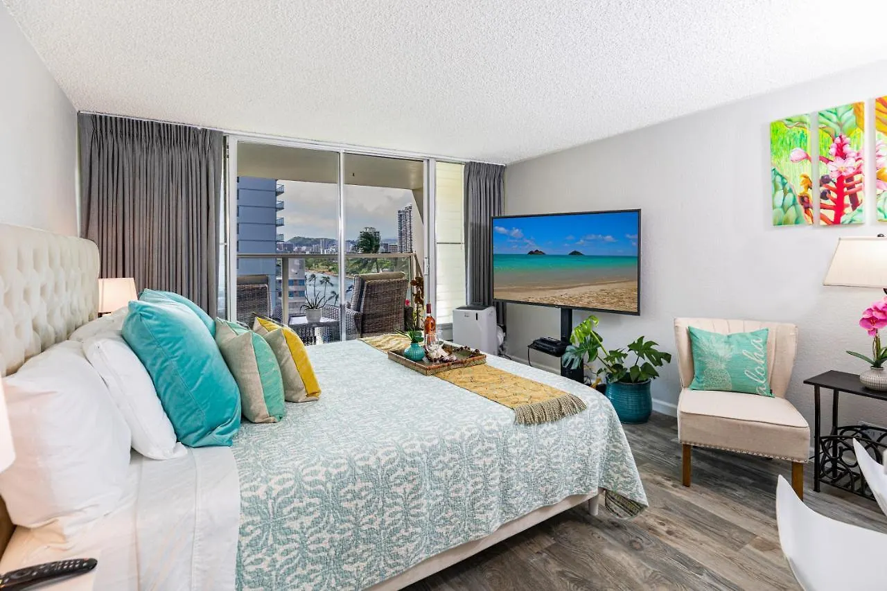 Beautifully Upgraded Studio Close To Waikiki Beach Lejlighed Honolulu 0*,